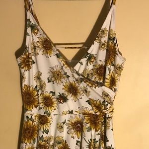F21 Summertime Sunflower Mini Dress